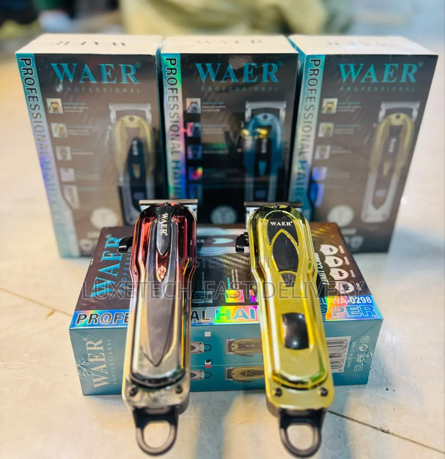 WAER WA-0298 Professional Cordless Hair Clipper – Rechargeable