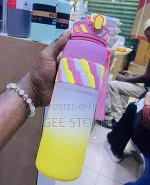 Colorful Gradient Plastic Water Bottle