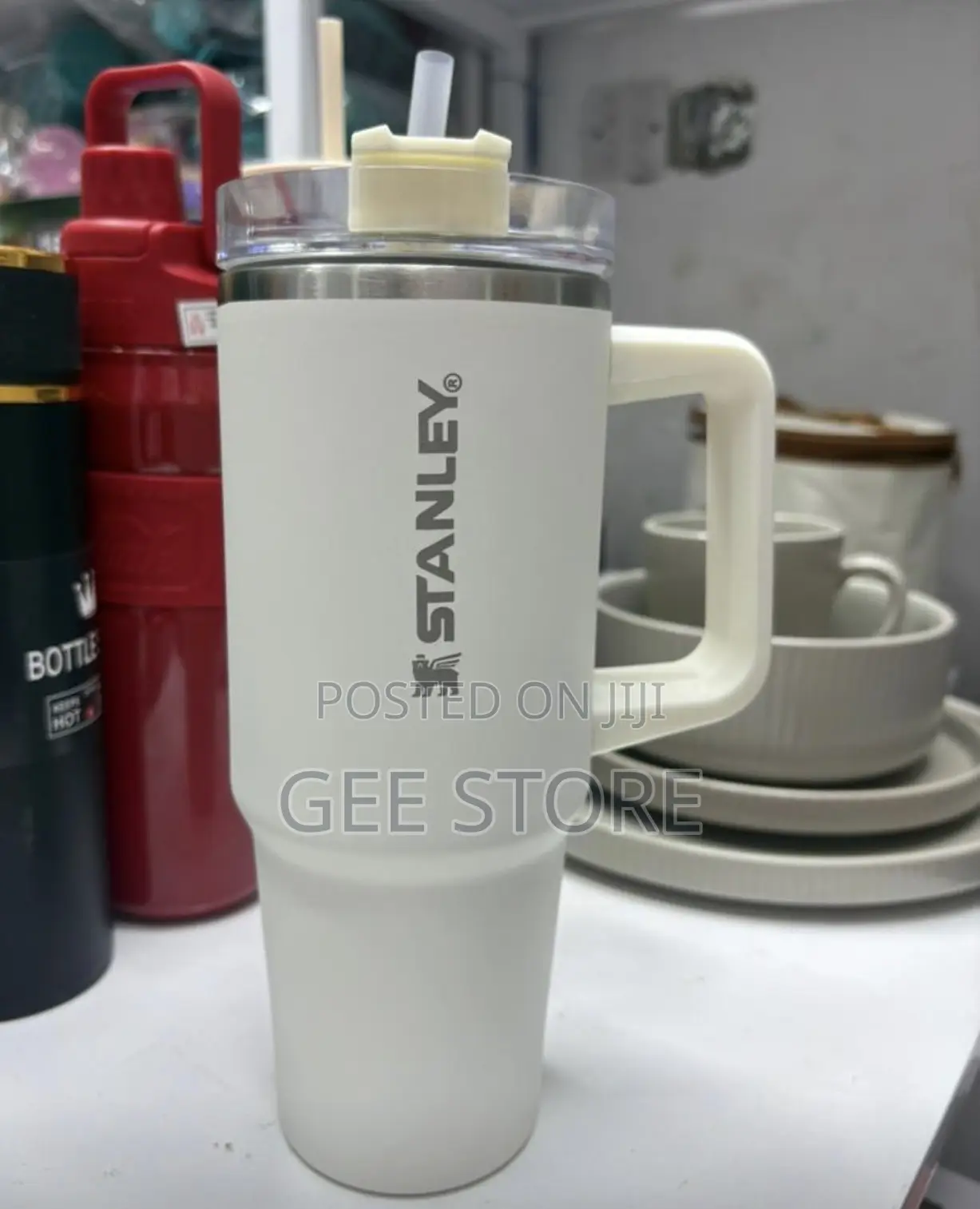 White Stanley Quencher ProTour Flip Straw Tumbler