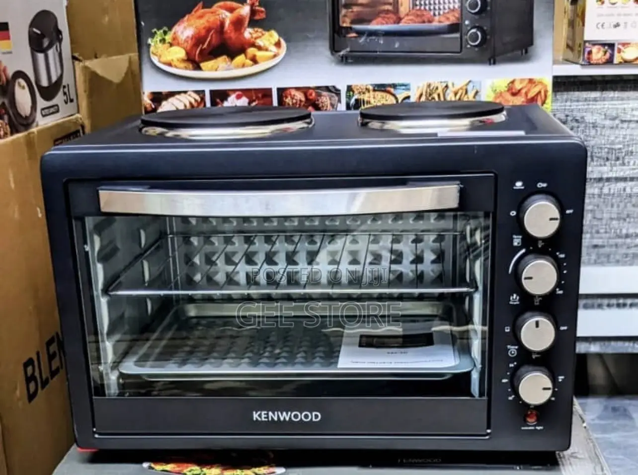 Kenwood Multifunction Oven With Built-in Hotplates on Top 48litres