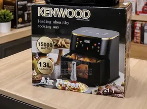 Black Kenwood Digital Electric Air Fryer With a 13-Liter Capacity