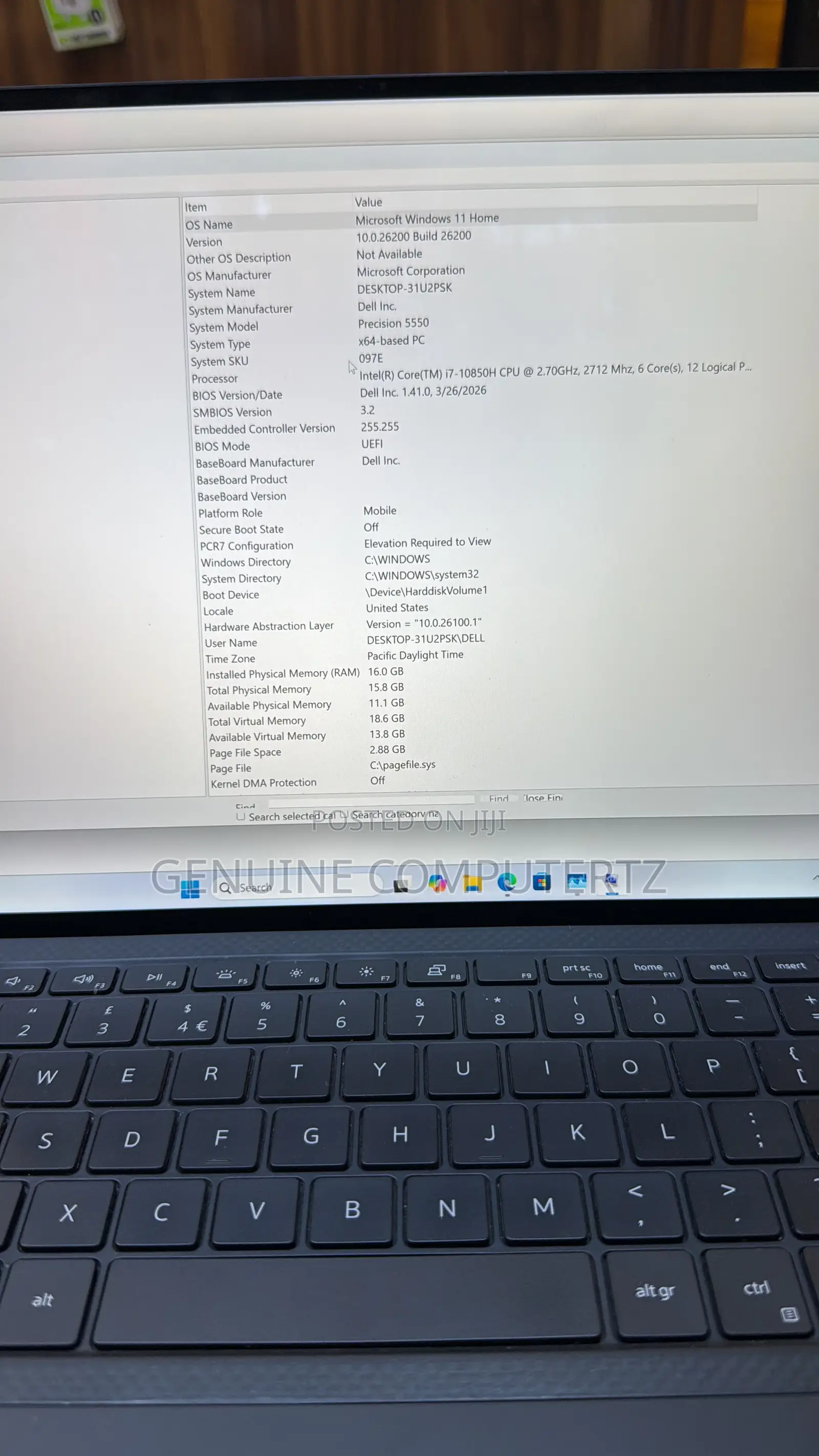 Laptop Dell Precision 5550 16GB Intel Core i7 SSD 512GB