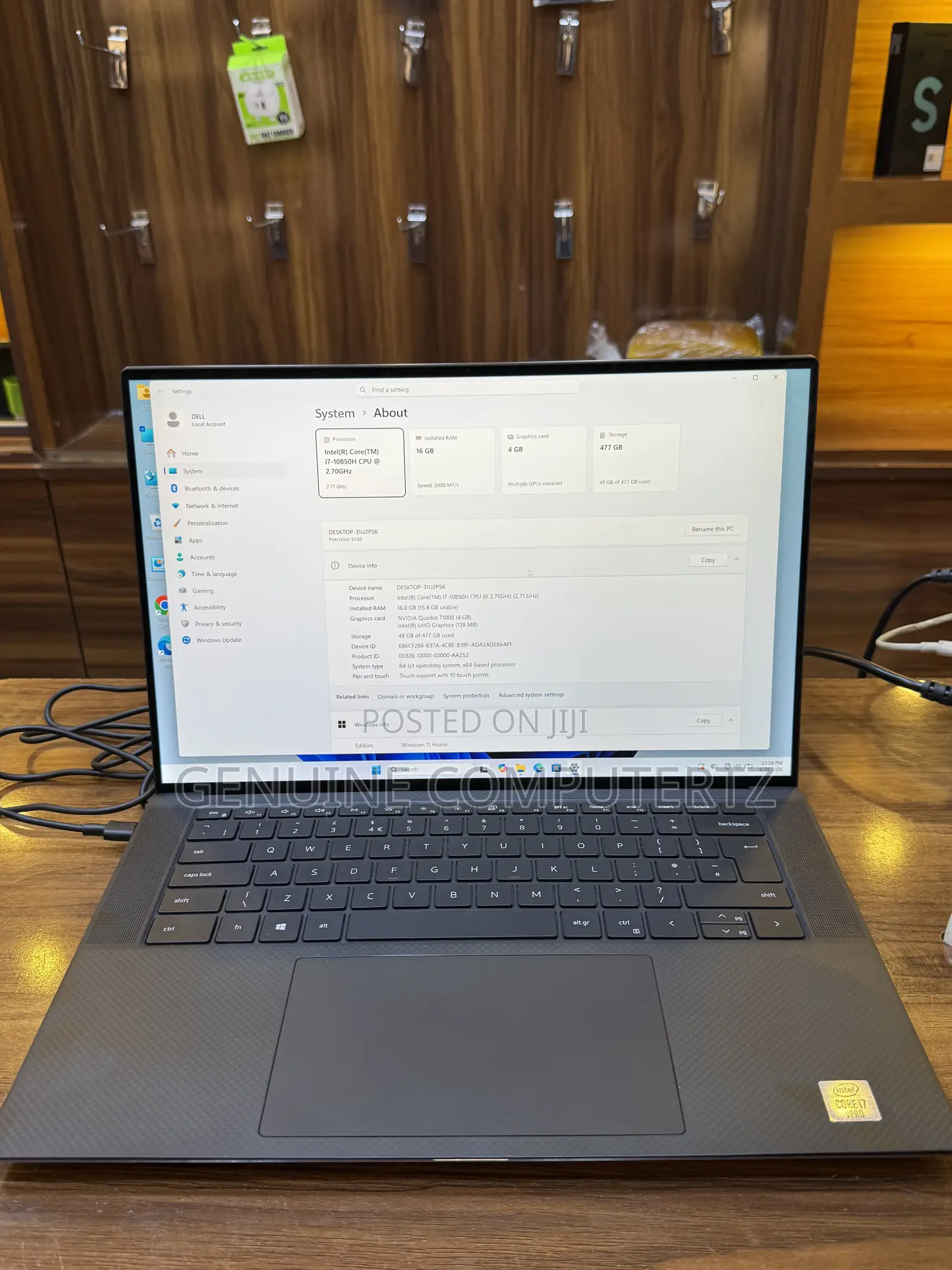Laptop Dell Precision 5550 16GB Intel Core i7 SSD 512GB
