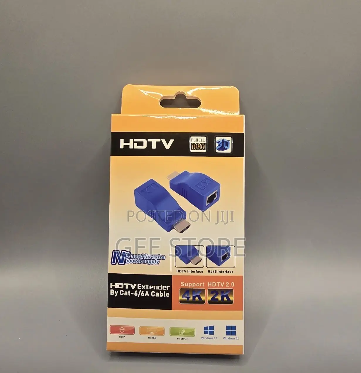 A 30-Meter HDMI to RJ45 Network Cable Extender Adapter Kit