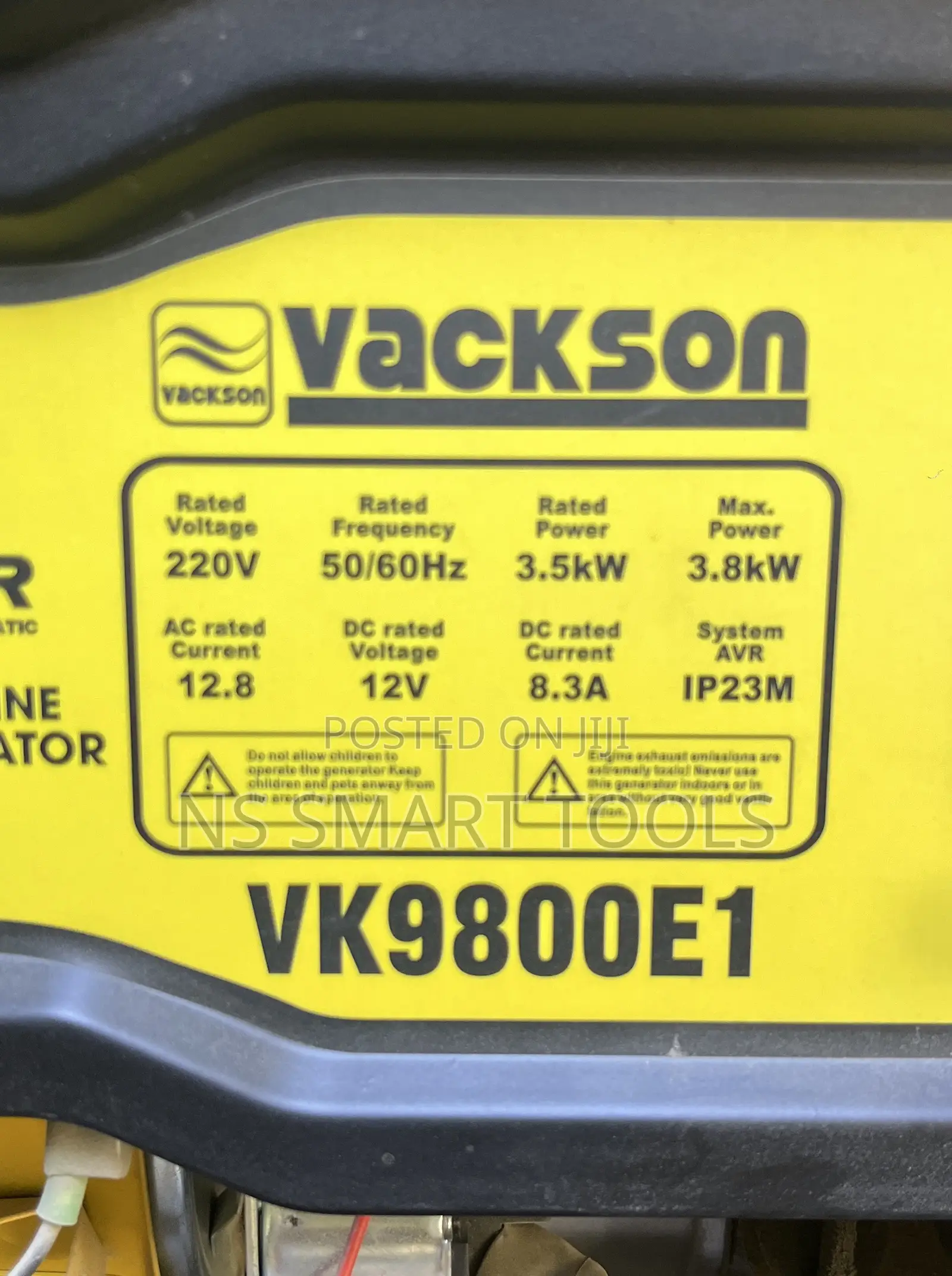 VACKSON VK9800E1 Gasoline Generator