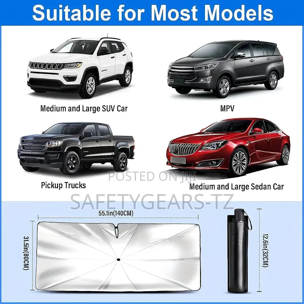 Safety Car Windshield Sun Shade Protective Umbrella Foldable