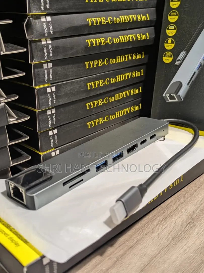 Type-C to HDTV 8-in-1 Hub
Connect More. Do More.