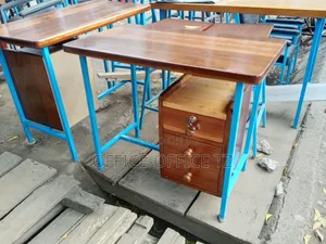 Wooden Table (Metal Legs)