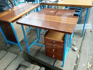 Wooden Table (Metal Legs)