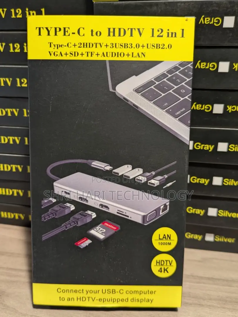 Type-C to HDTV 12-in-1 Hub