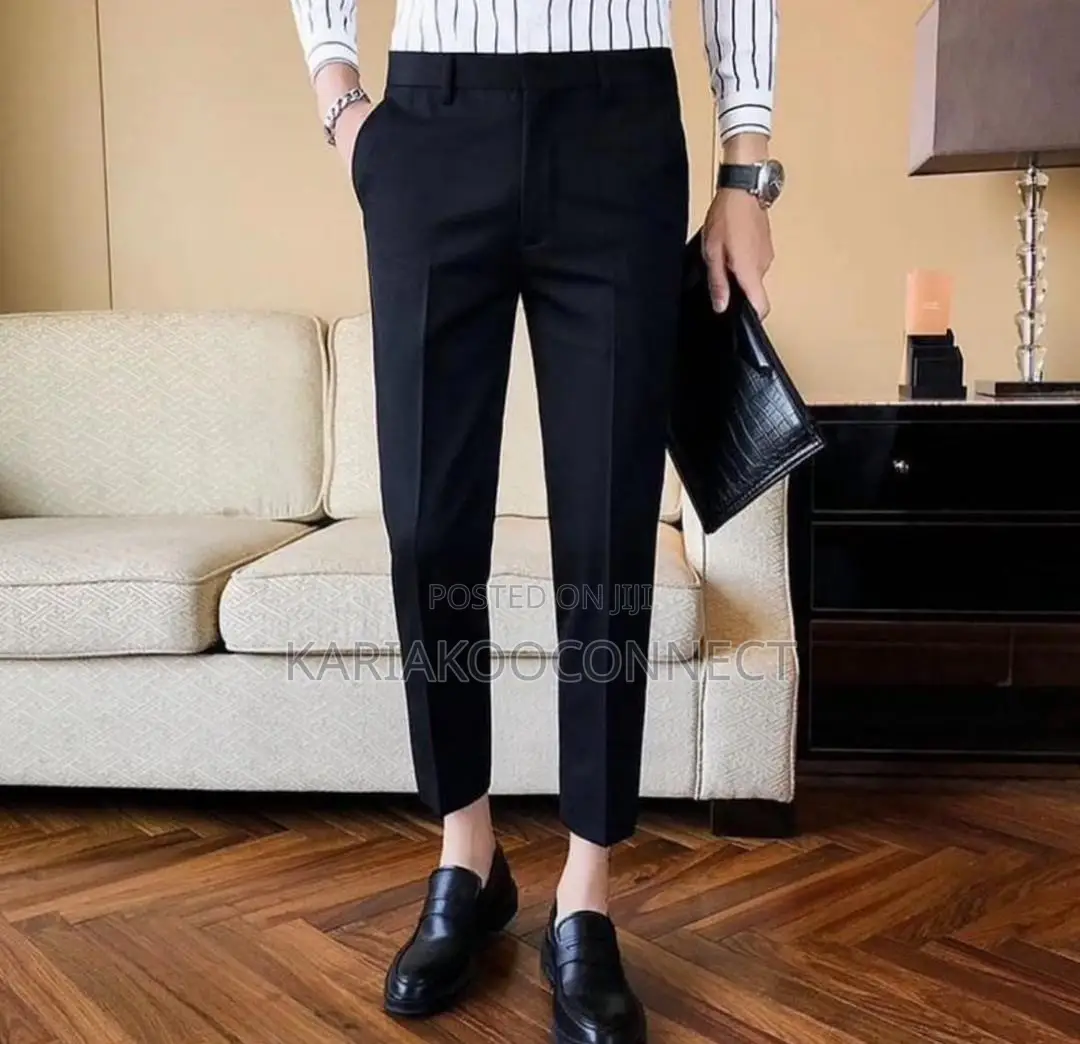 Men’s Classic Slim Fit Smart Trousers