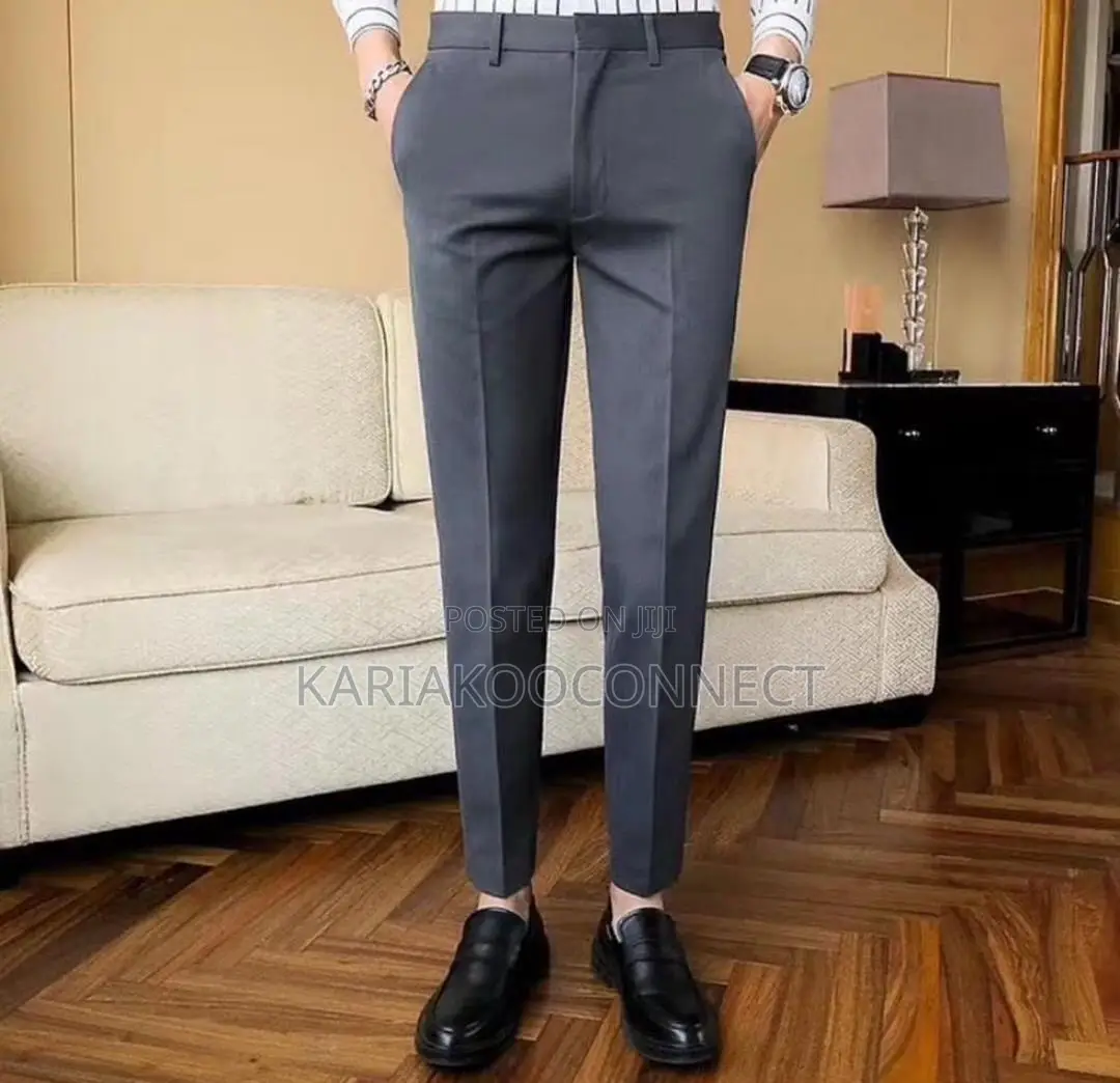 Men’s Classic Slim Fit Smart Trousers