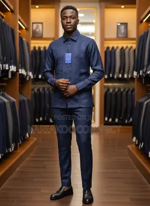 Men’s Premium Pintuck Shirt & Trouser Set