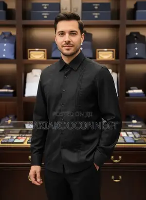 Men’s Premium Pintuck Shirt & Trouser Set