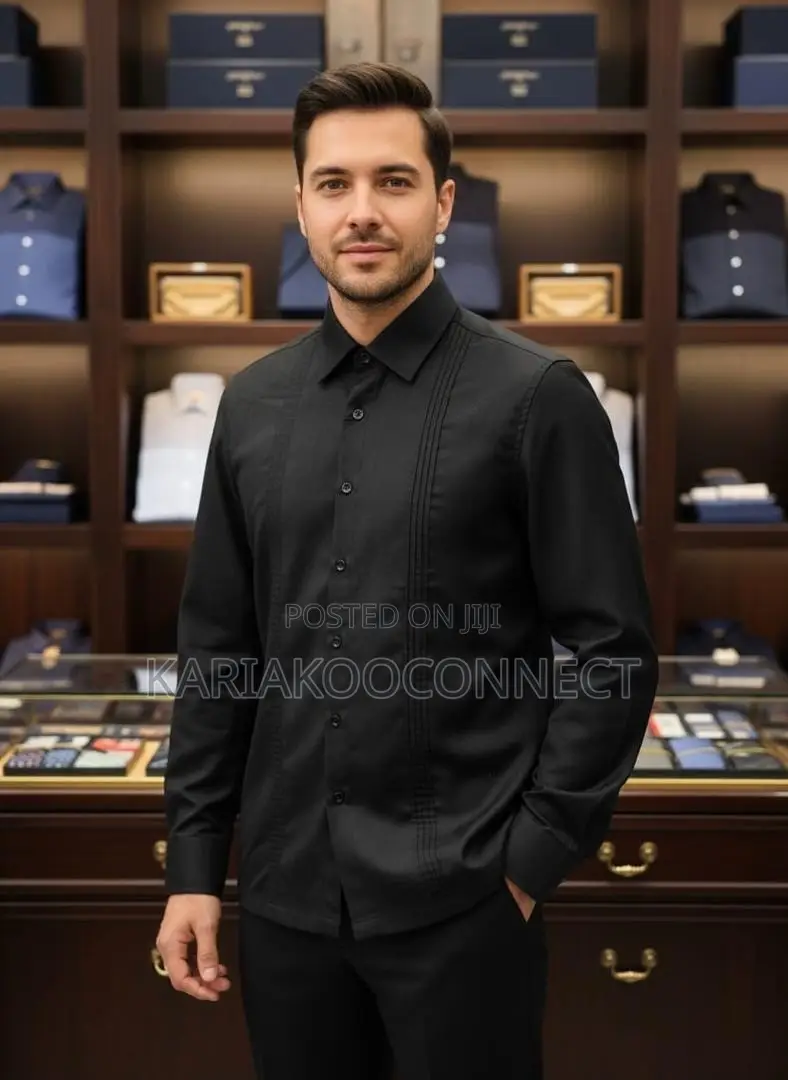 Men’s Premium Pintuck Shirt & Trouser Set