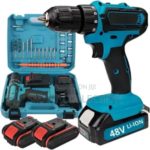 Drill Set With 2 Batteries & Complete Toolbox