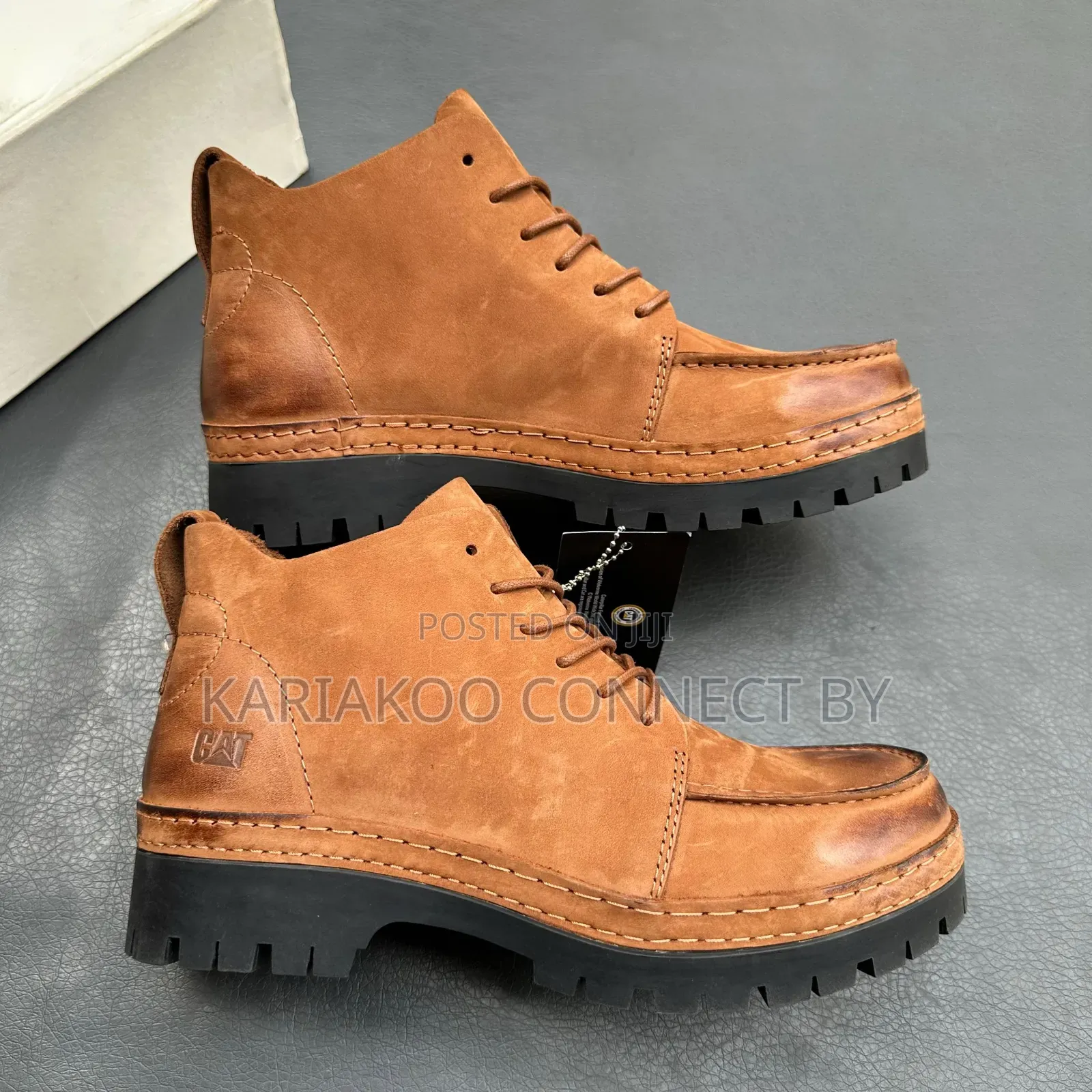 Men’s CAT Premium Genuine Leather Ankle Boots🔥🥾