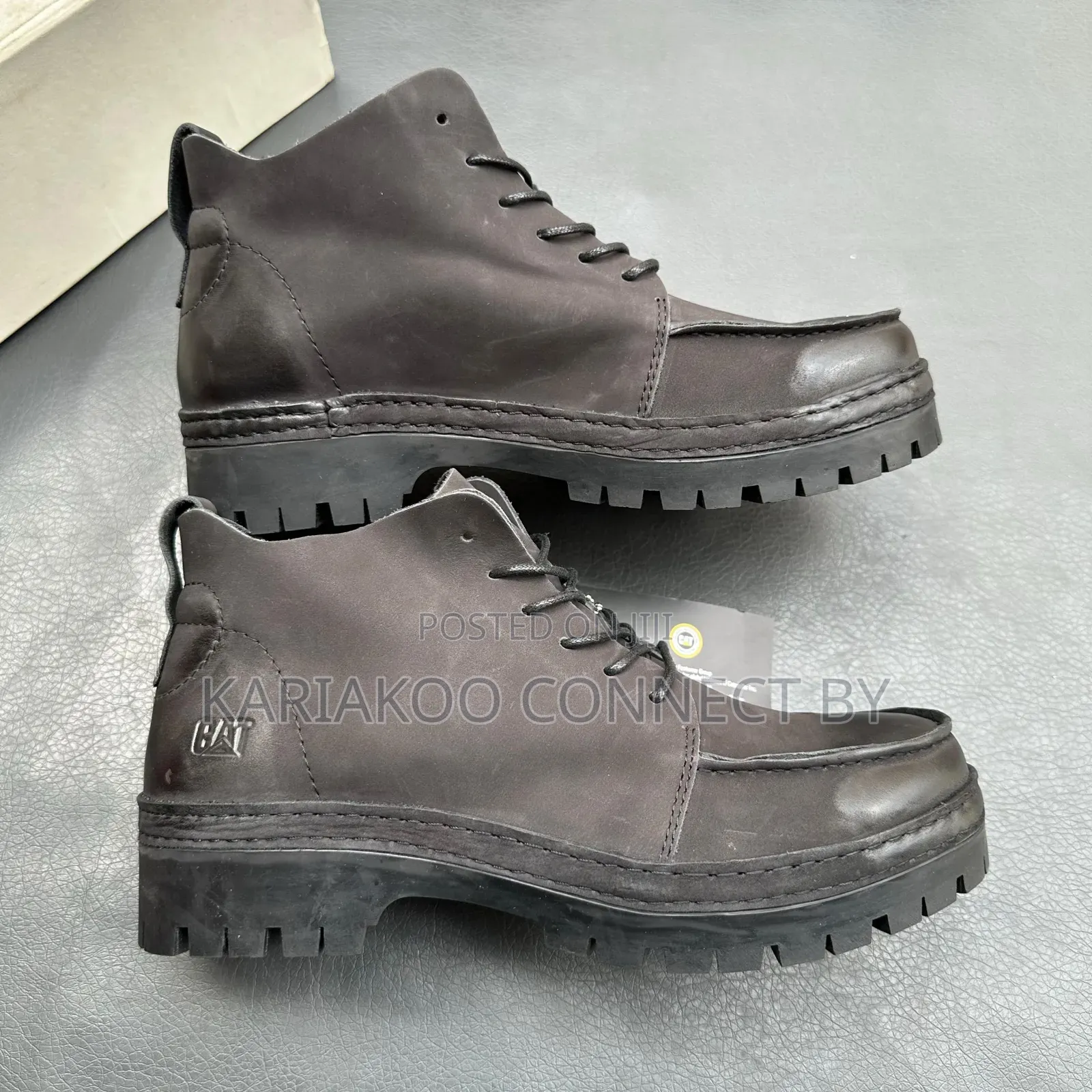 Men’s CAT Premium Genuine Leather Ankle Boots🔥🥾