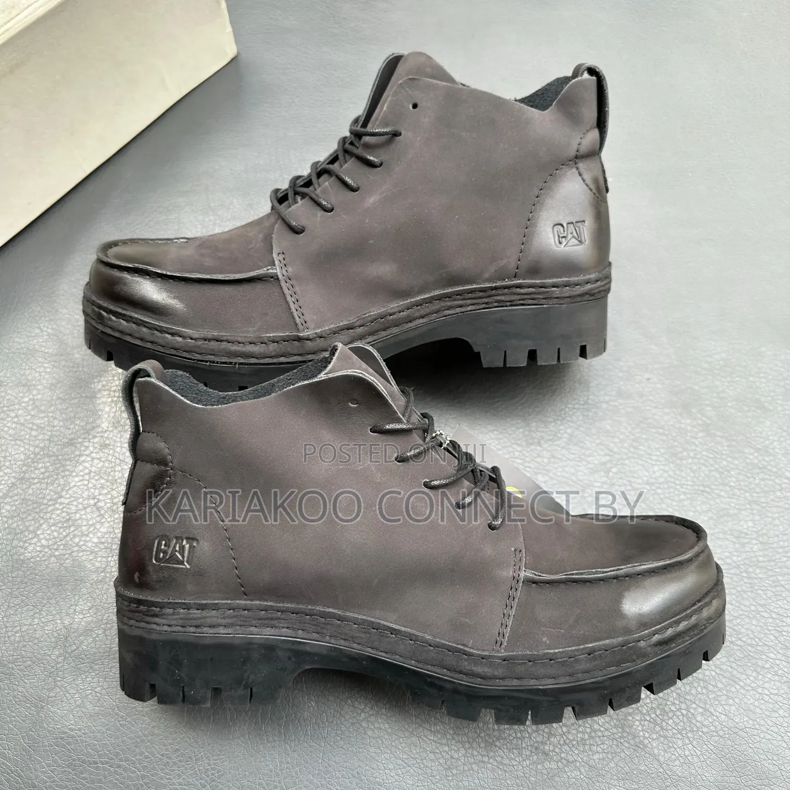 Men’s CAT Premium Genuine Leather Ankle Boots🔥🥾