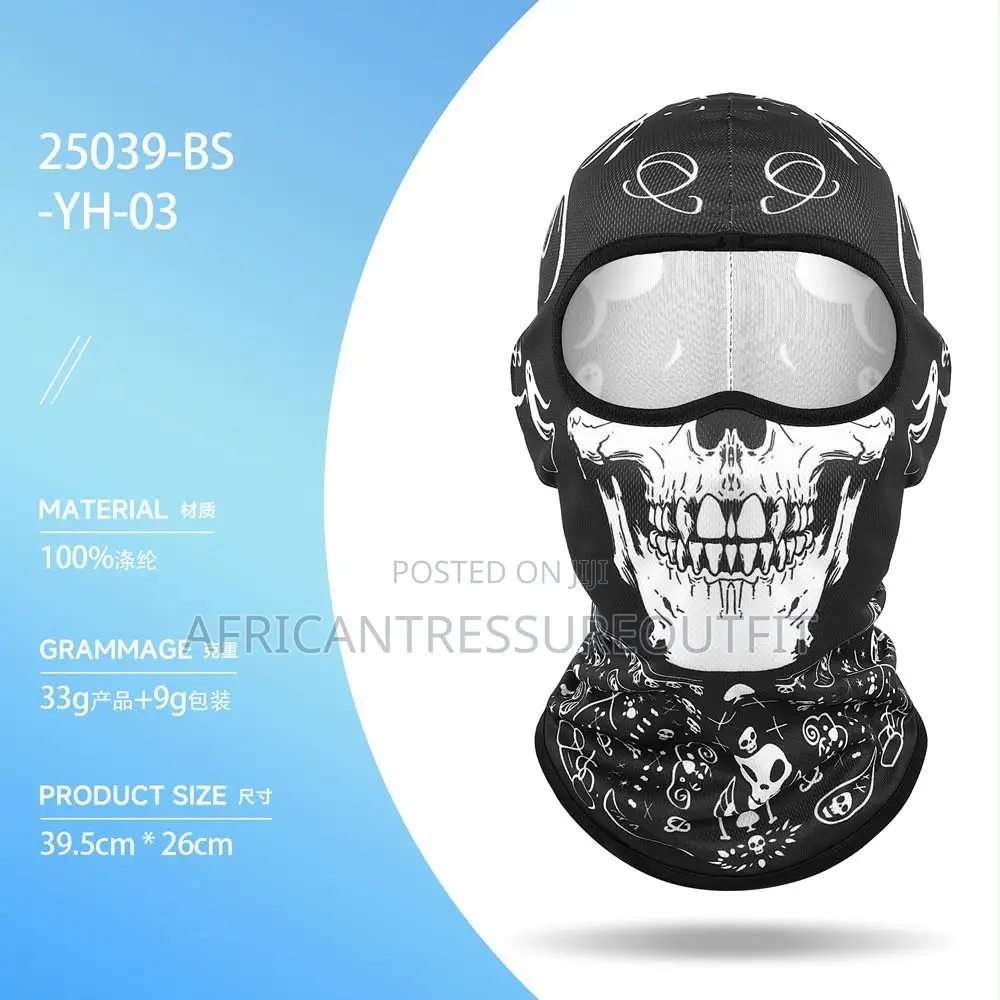 Party Mask Full Face Printed Balaclava Masks Available