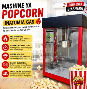 Commercial Popcorn Machine Mashine Ya Gas Ya Bisi Kwa  Biashara