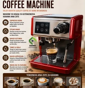 Digital Touch GEMILAI COMMERCIAL Espresso and Coffee Mashine Ya Kahawa