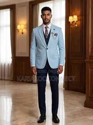 Sky Blue Elegance Men’s Suits