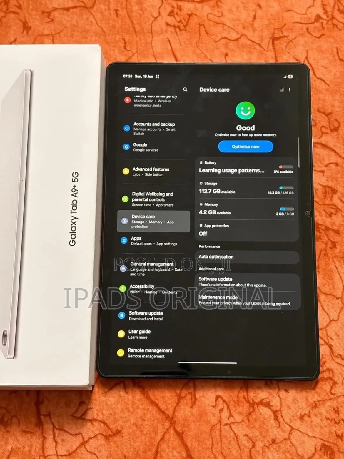 New Samsung Galaxy Tab A9+ 128 GB Gray