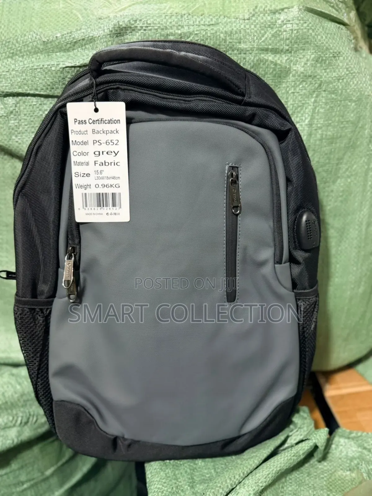PS-652: Coolbell PS-652 Backpack – Grey/Black