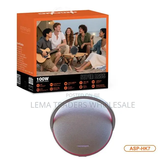 Amaya SP-HK7 Premium Circular Design Wireless Super Bass Speake