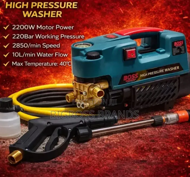 Boss High Pressure Washer Powerful Motor 10 Liters Capacity