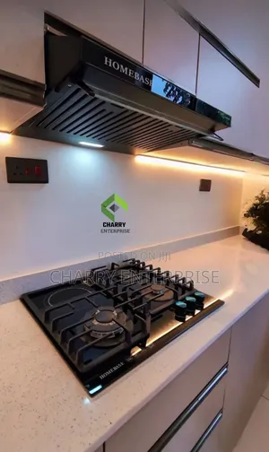 Kitchen Package Flat Range Hood and Built in Table Cooker