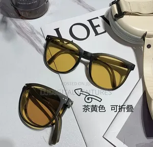Foldable Yellow Lens Sun Glasses , Night Driving Glasses, Polar.