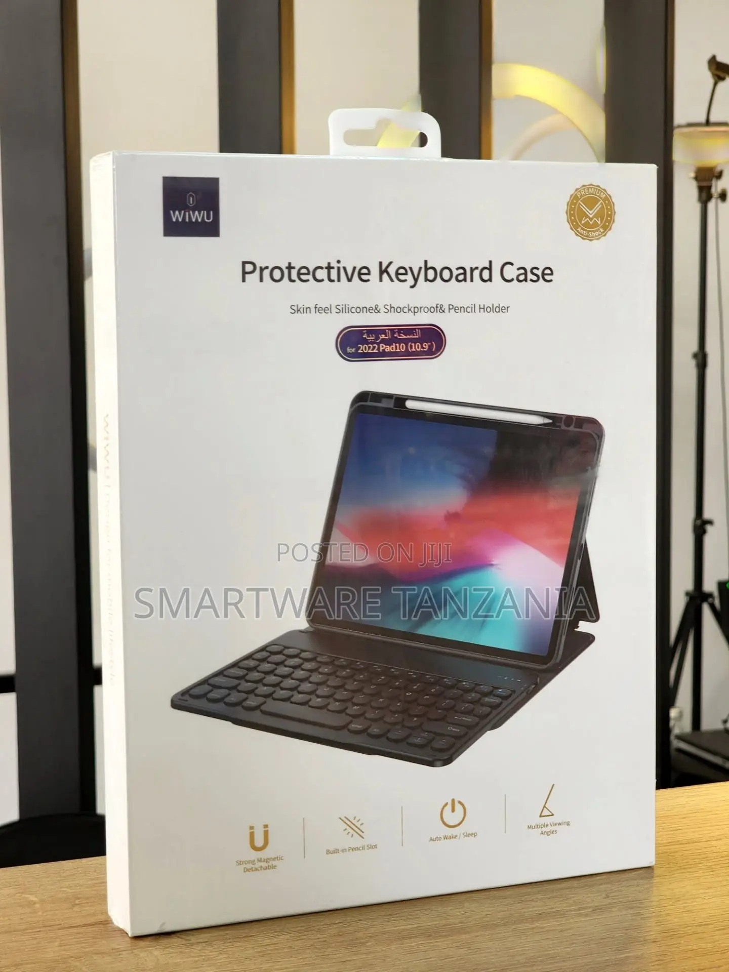 WIWU Protective Keyboard Case for 2022 iPad 10.9" With Pencil Holder