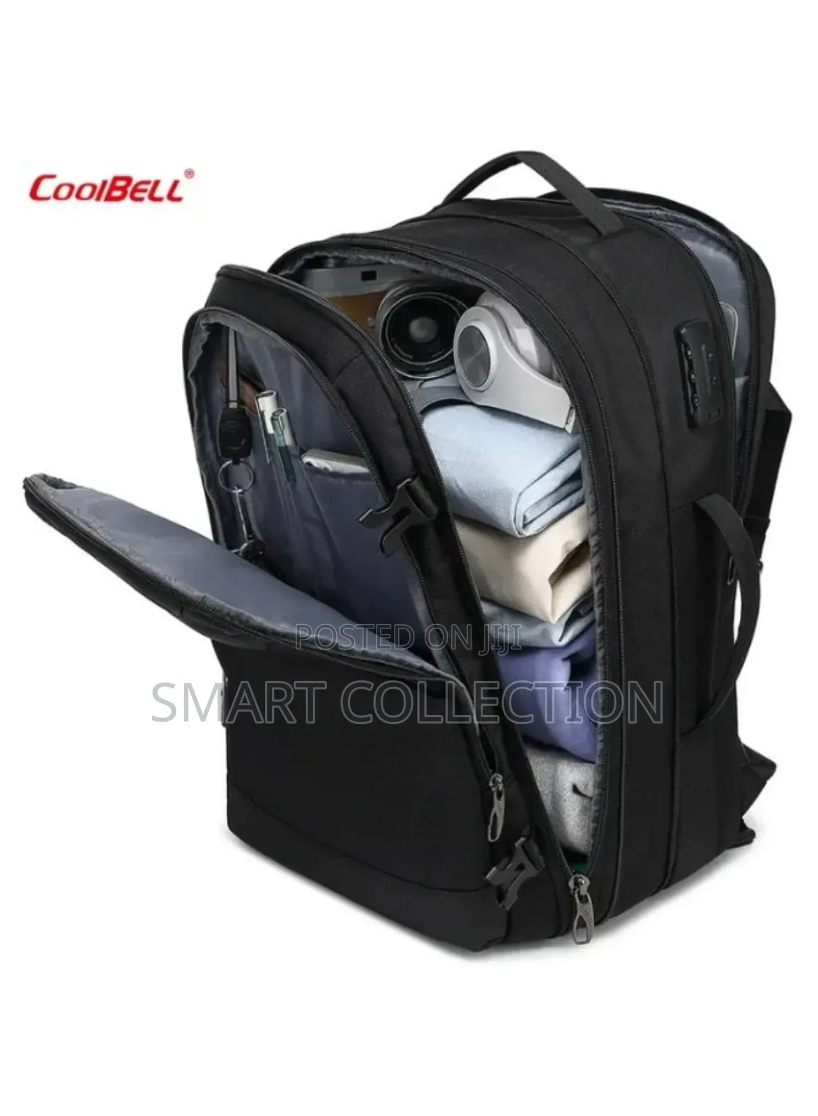 Coolbell 36 L Expandable Waterproof Anti-Theft Backpack for Men 17.3