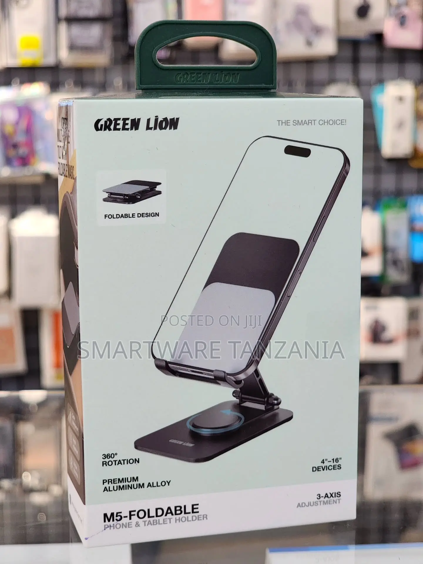 Green Lion M5-Foldable Phone and Tablet Holder, 360° Rotation