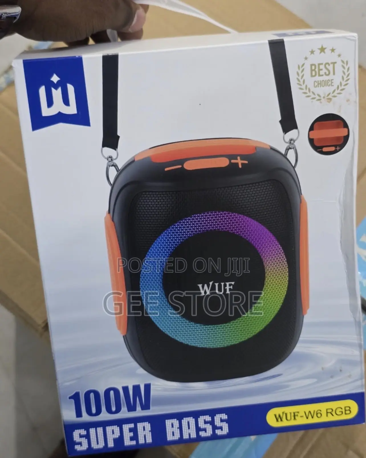 WUF-W6 RGB Portable Wireless Bluetooth Speaker