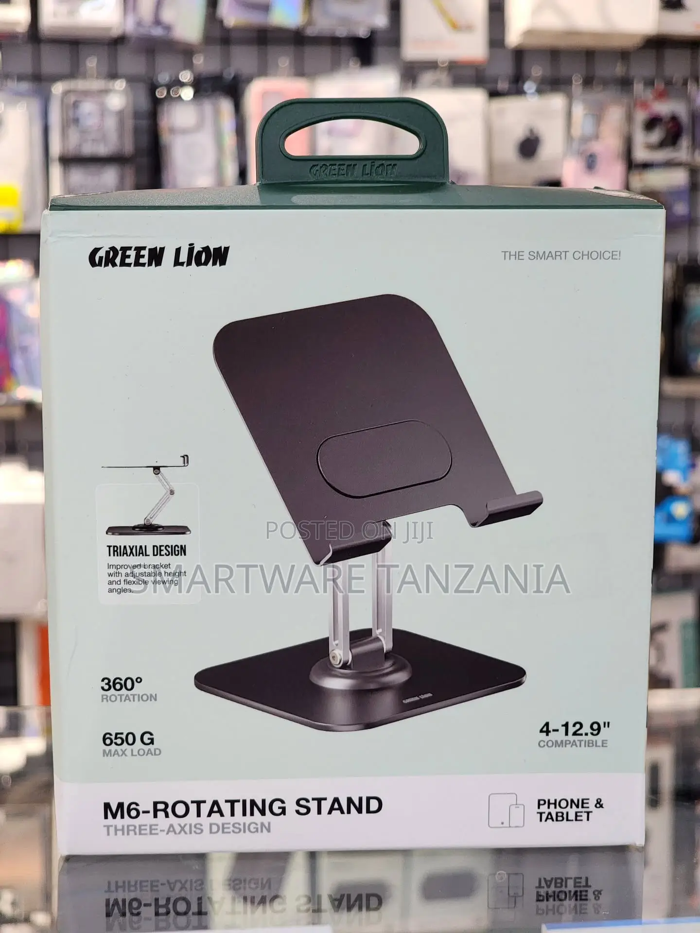 Green Lion M6 Rotating Stand for Phones and Tablets, 360° Rotation
