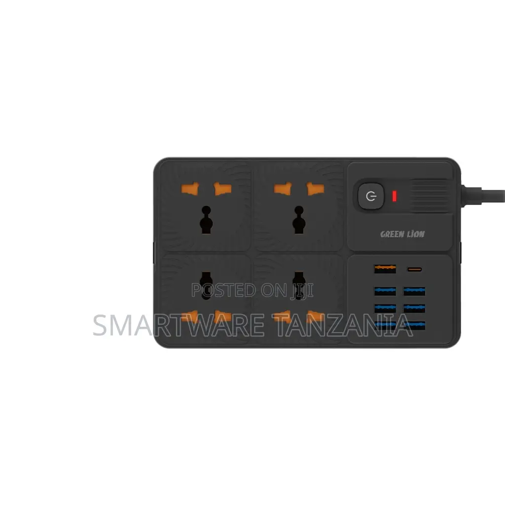 Green Lion Power Socket With 7 USB-A Ports and 1 PD Type-C Port, 3250W