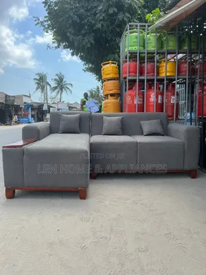 Sofa L Shape Rangi Kijivu
