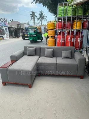 Sofa L Shape Rangi Kijivu