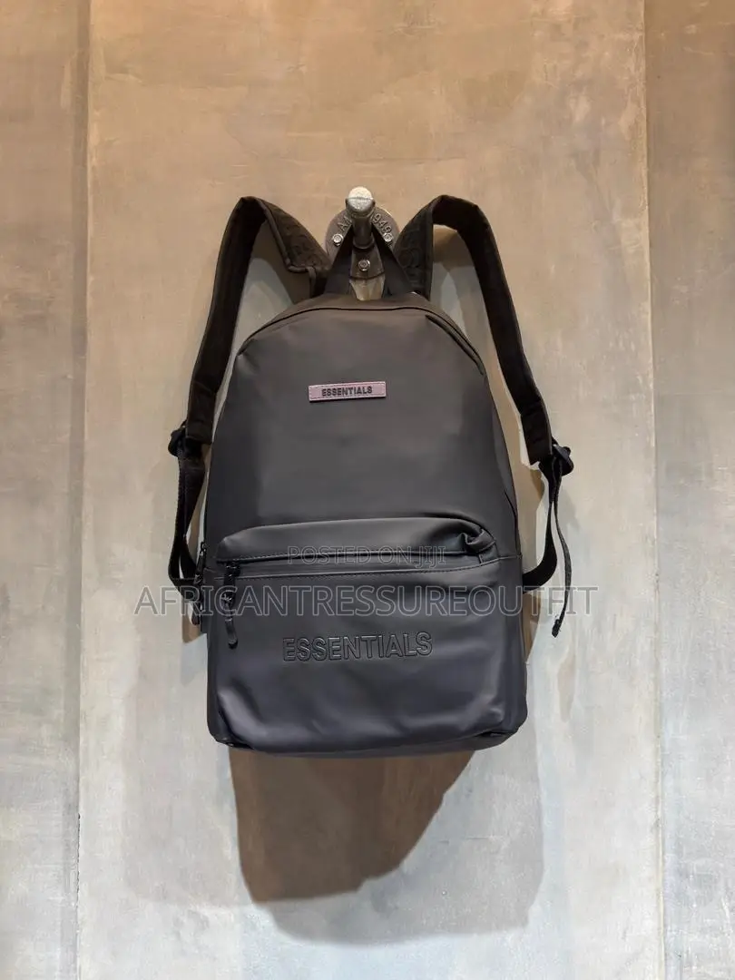 Essential Bagpack Signature Rubber Patch Logo on the Front|essential