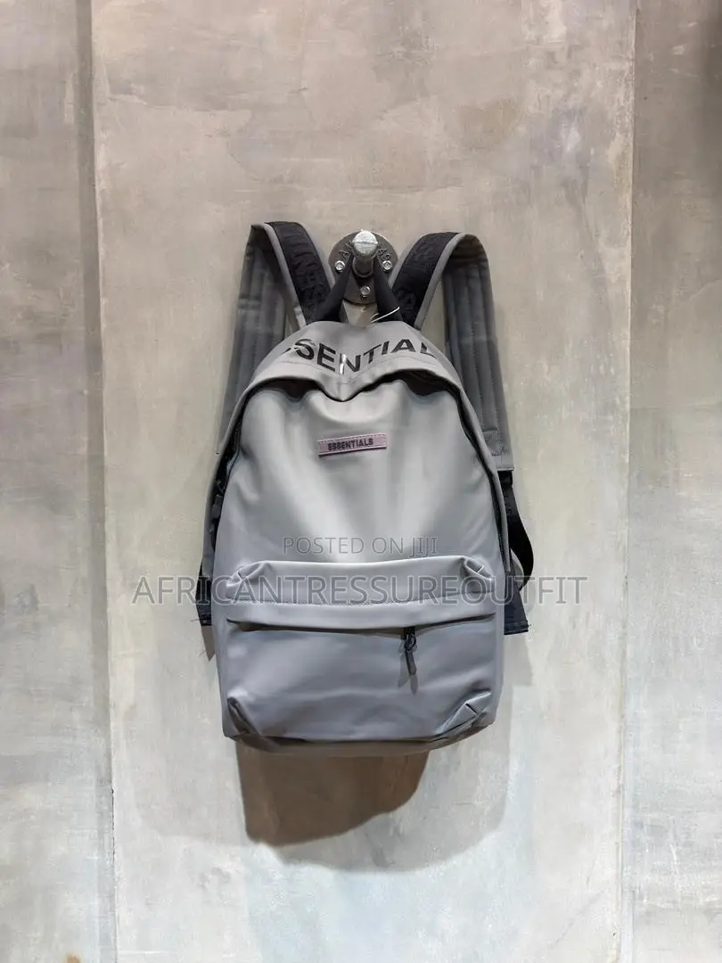 Essential Bagpack Signature Rubber Patch Logo on the Front|essential