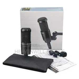 AUDIO TECHNICA AT2020 Professional Studio Podcast Condenser Microphone