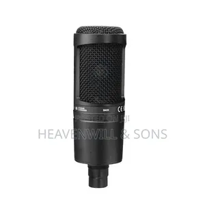 AUDIO TECHNICA AT2020 Professional Studio Podcast Condenser Microphone