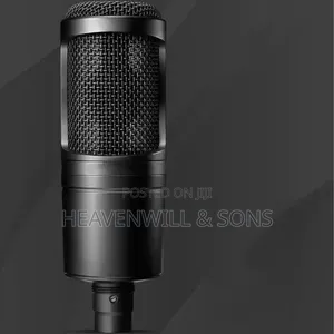 AUDIO TECHNICA AT2020 Professional Studio Podcast Condenser Microphone