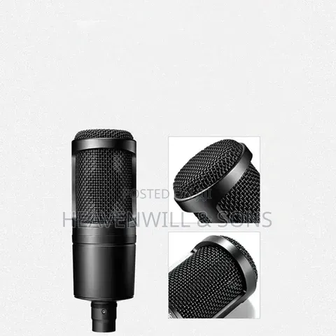 AUDIO TECHNICA AT2020 Professional Studio Podcast Condenser Microphone