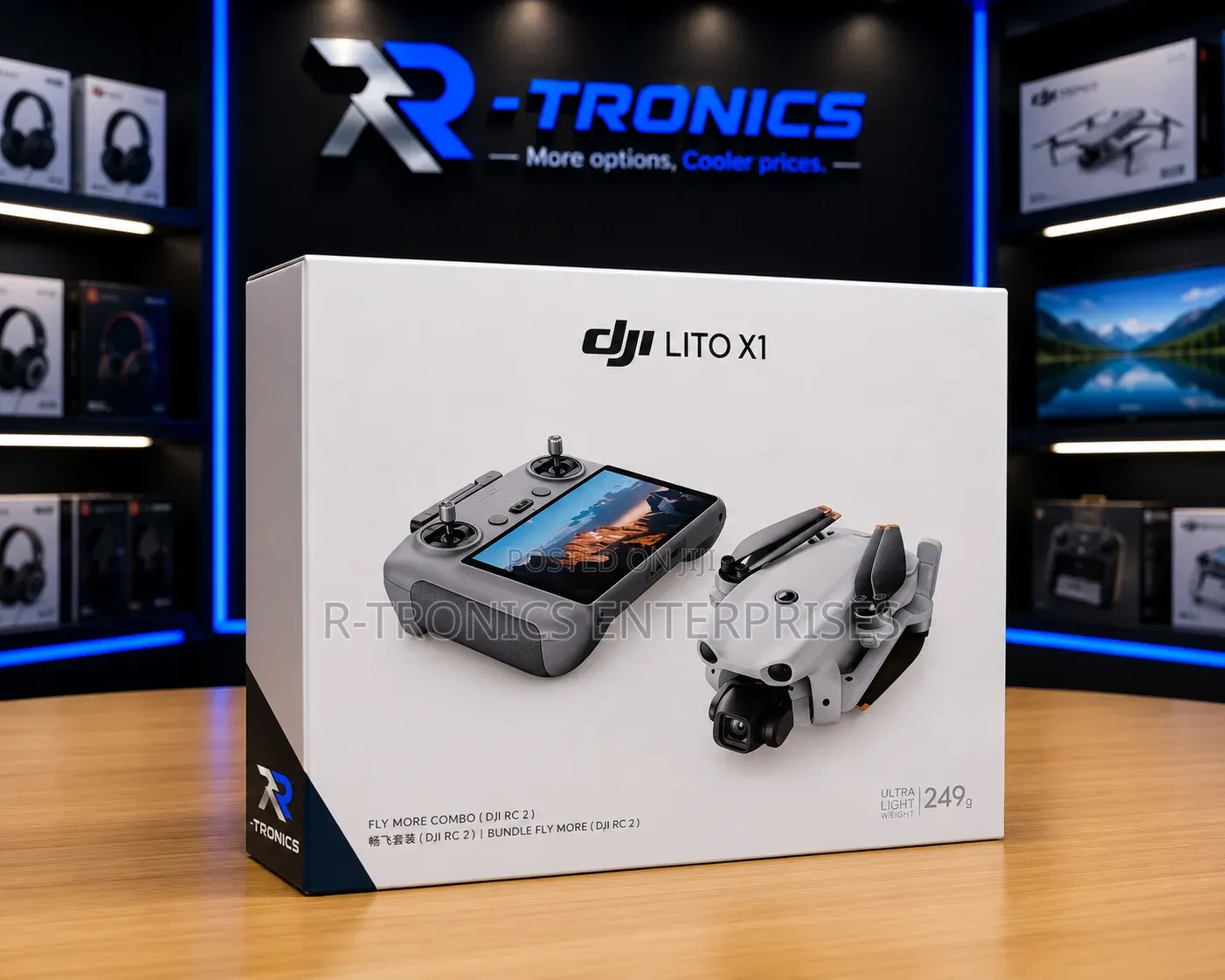 DJI Lito X1 Fly More Combo With DJI RC 2