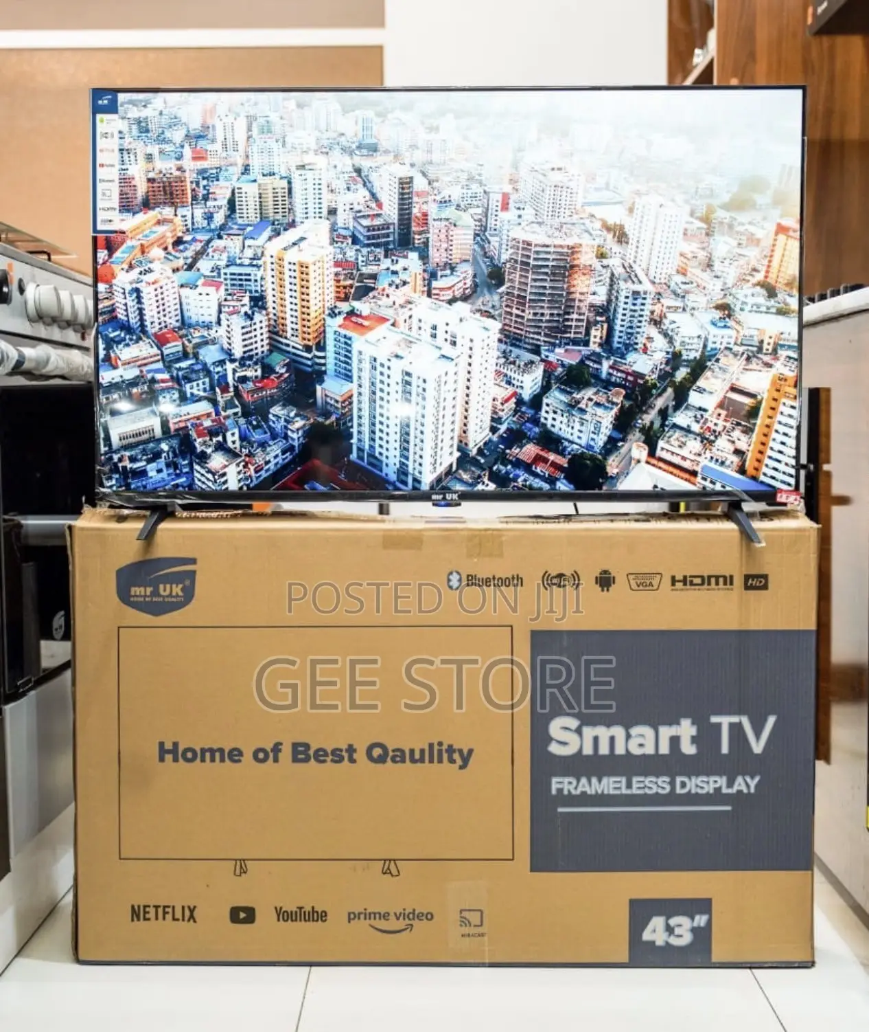 43-Inch Mr UK Smart Frameless LED TV