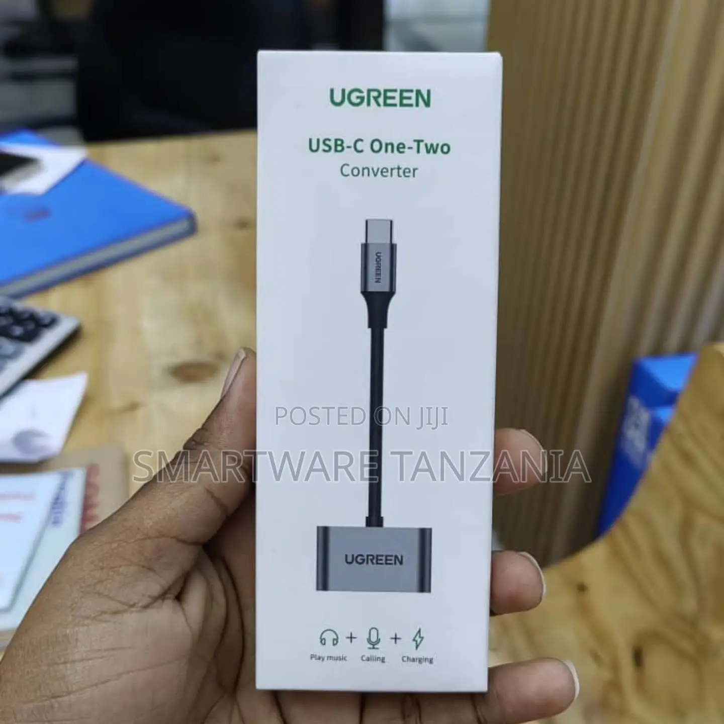 UGREEN USB-C One-Two Converter for Audio, Charging, and Calling